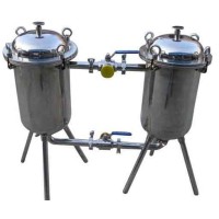 不銹鋼雙聯(lián)切換過濾器,雙聯(lián)袋式過濾器廠家價(jià)格